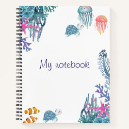 Cuaderno Sea Breeze Notebook – Cute Journal for Ocean Lover