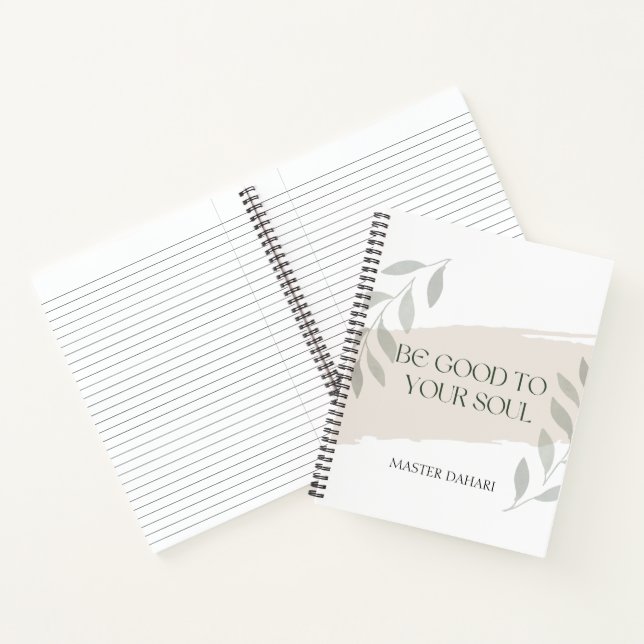 Cuaderno Sea Bueno Para Su Nombre Personalizado De Soul Cit (Interior)