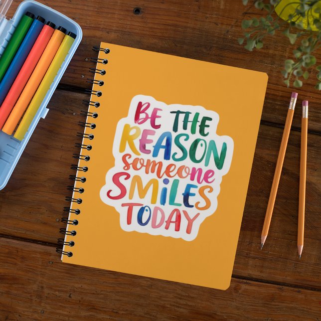 Cuaderno Sea La Razón Por La Que Alguien Sonríe Hoy Un Cuad (Encourage kindness with this, "Be the reason someone smiles today" planner! )