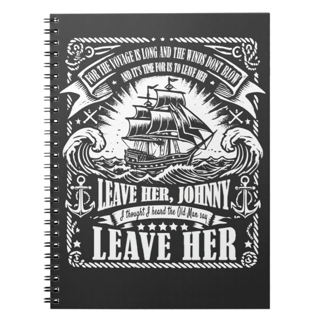 Cuaderno Sea Shanty-Inspira "Déjala, Johnny, déjala" (Frente)