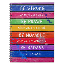Cuaderno Sea valiente - diario espiral
