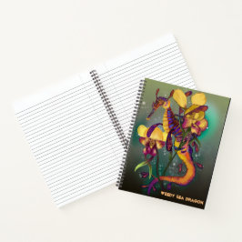 Cuaderno Seadragón sórdido con orquídeas