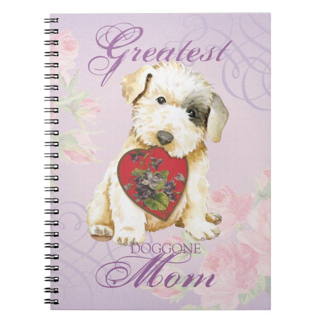 Cuaderno Sealyham Terrier Heart Mom Notebook (Frente)