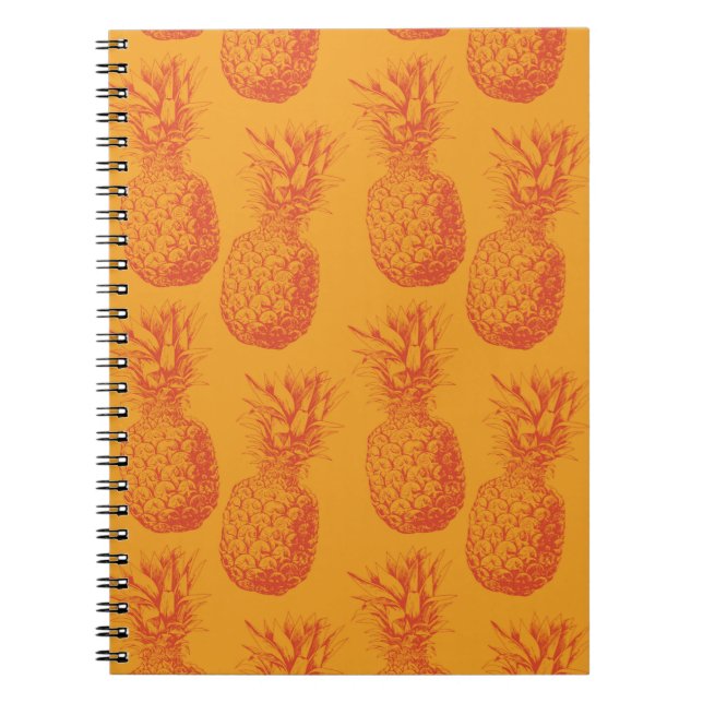 Cuaderno Seamless pattern with pineapples (Frente)