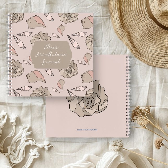 Cuaderno Seashell Art Personalized Mindfulness Journal (Subido por el creador)