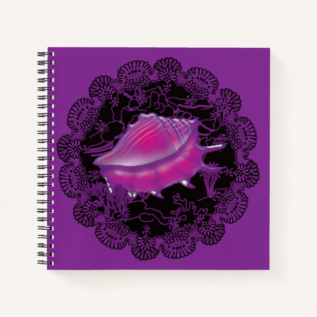 Cuaderno Seashell Purple (Anverso)