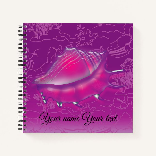 Cuaderno Seashell Purple (Anverso)