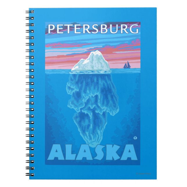 Cuaderno Sección de Iceberg - Petersburgo, Alaska (Frente)