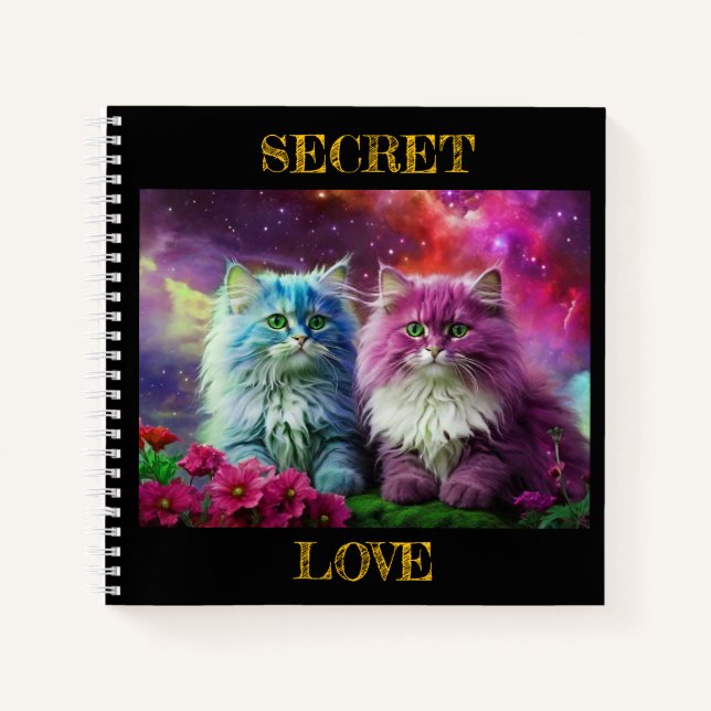 Cuaderno Secret Notebook for Cat Lovers (Anverso)