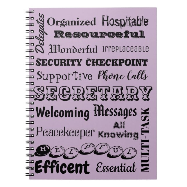 Cuaderno Secretaria Notebook (Frente)