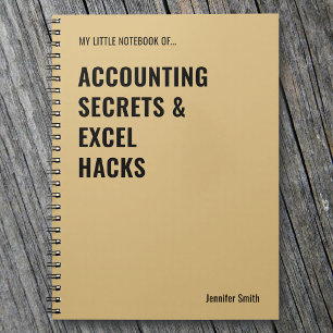 Cuaderno Secretos de contabilidad y Excel Hacks Office Note