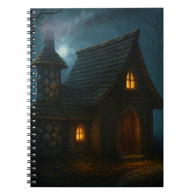 Cuaderno Secretos de la casa de brujas en el bosque (Frente)