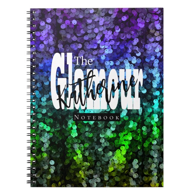 Cuaderno Secuencia de glamour brillante (Frente)