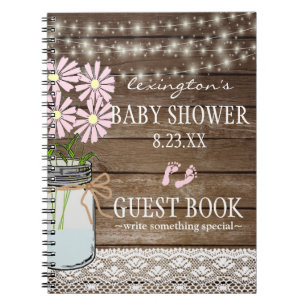 Cuaderno Secuencia del Guestbook el   de Baby Shower del