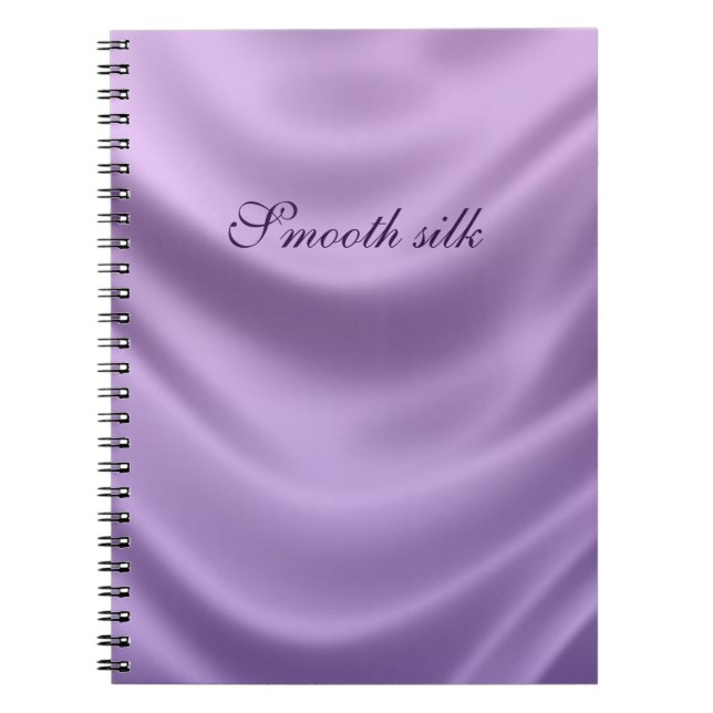 Cuaderno seda suave - púrpura (Frente)