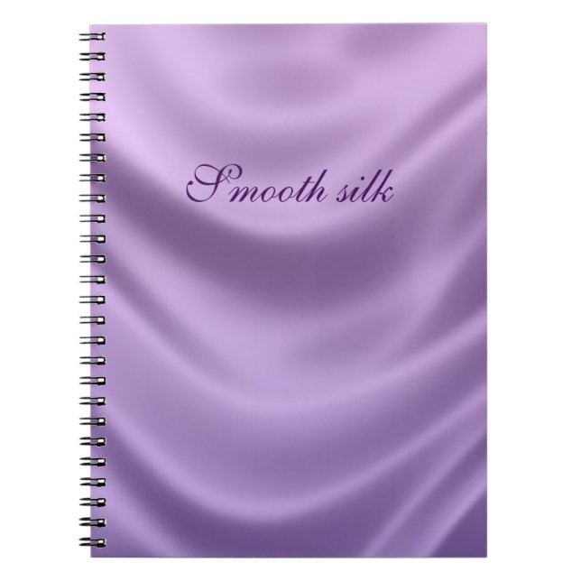 Cuaderno seda suave - púrpura (Frente)