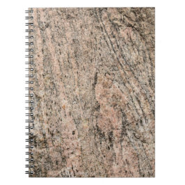 Cuaderno Sedimento de rock de granito rosa y negro