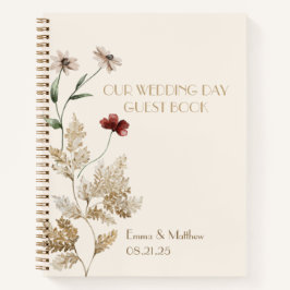 Cuaderno Sedona Garden Wedding Day Guest Book