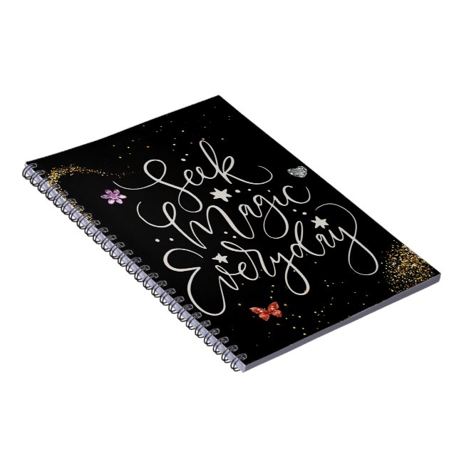 Cuaderno Seek Magic Every Day- Glitter Glam Notebook (Lado Derecho)