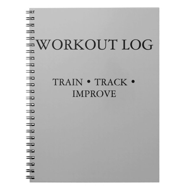 Cuaderno Seguidor de Ejercicios y Diario de Entrenamiento (Frente)