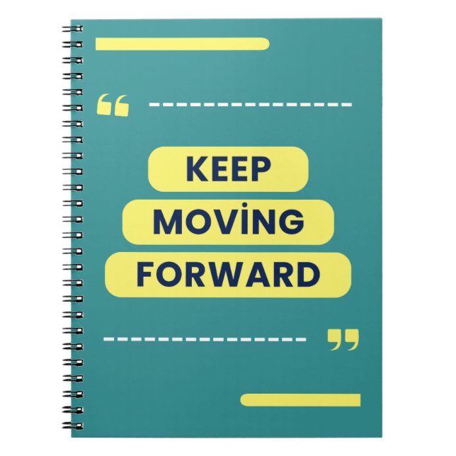 Cuaderno Seguir avanzando en la cita motivacional (Frente)