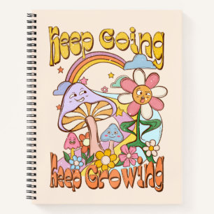 Cuaderno Seguir, seguir creciendo - champiñones y flores