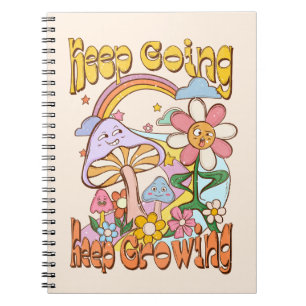 Cuaderno Seguir, seguir creciendo - champiñones y flores