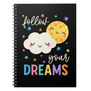 Cuaderno Seguir tus sueños Nube y Luna