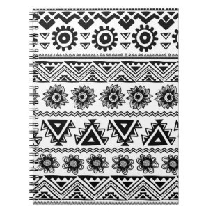 Cuaderno Segundo patrón tribal étnico, sin fisuras.