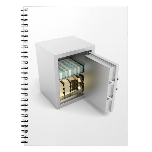 Cuaderno Seguro con oro y efectivo (Frente)