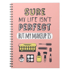 Cuaderno Seguro puede el maquillaje no es perfecto