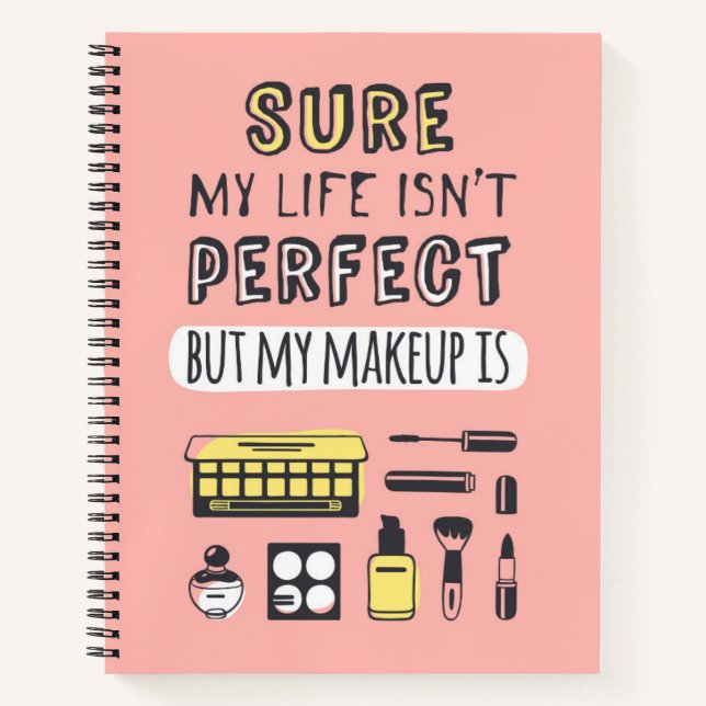 Cuaderno Seguro que el maquillaje no es perfecto (Anverso)