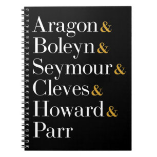 Cuaderno Seis reinas musicales - Ampersand Names T-Shirt