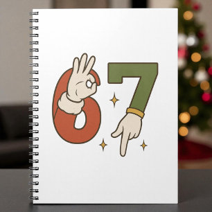 Cuaderno Seis Siete 67 6 7 Santa Elfo Navidad Meme