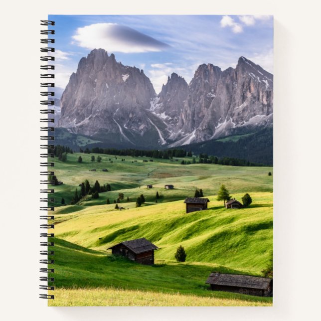 Cuaderno Seiser Alm | Alpes Dolomitas, Italia (Anverso)