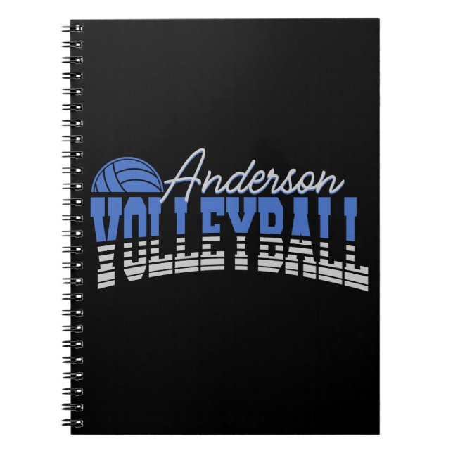 Cuaderno Selector de voleibol personalizado ADD NAME Team C (Frente)