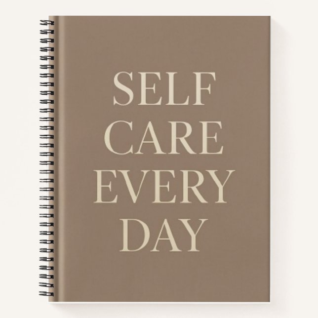 Cuaderno Self Care Every Day" Inspirational School Notebook (Anverso)