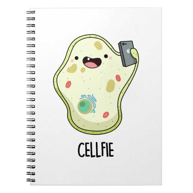 Cuaderno Selfie de Célula Chiste Divertido de Biología (Frente)