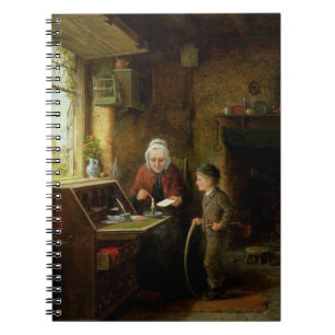 Cuaderno Sellando una letra, 1890 (aceite en el panel)
