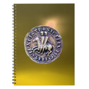 Cuaderno SELLO DE LA PLANTILLA DE LOS CABALLOS amarillo