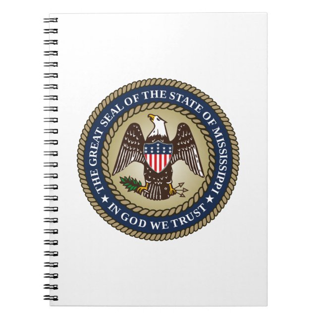 Cuaderno Sello de Misisipi (Estado de los Estados Unidos) (Frente)