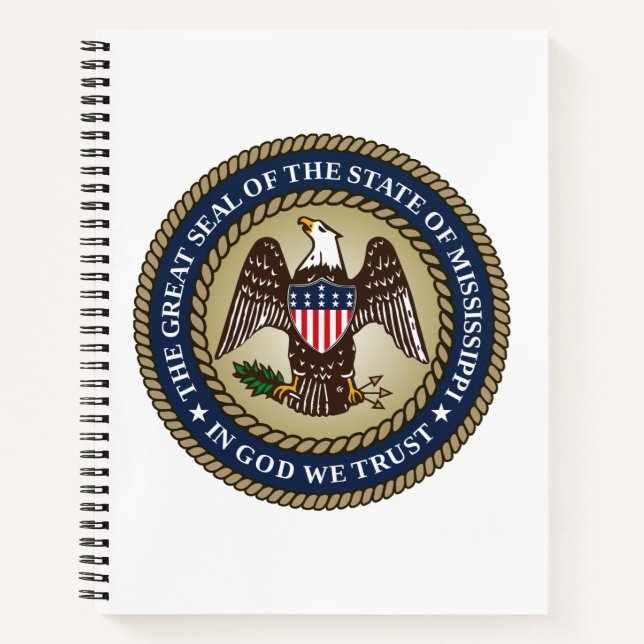 Cuaderno Sello de Misisipi (Estado de los Estados Unidos) (Anverso)