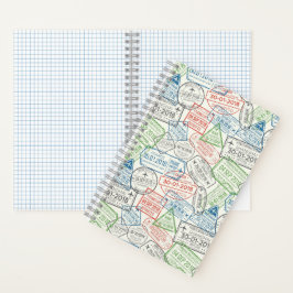Cuaderno Sello de visado de viaje