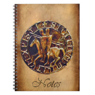 Cuaderno Sello medieval de los Caballeros Templarios