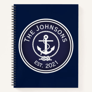 Cuaderno Sello náutico de anclaje