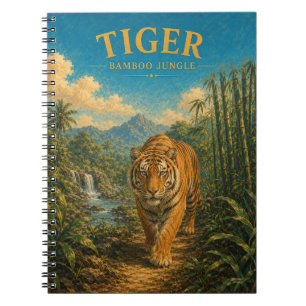 Cuaderno Selva de Bambú Tigre Watercolor GeoSaga