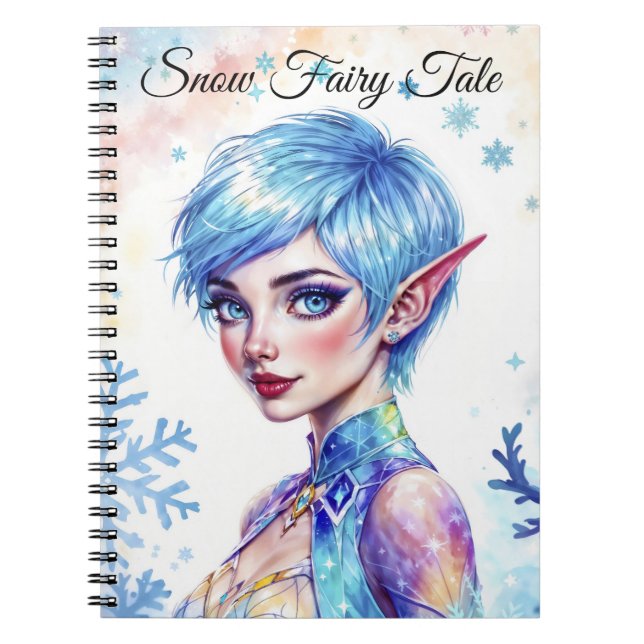 Cuaderno Selva de nieve de príncipes de hielo mágicos de ca (Frente)