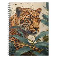 Selva leopardo: postal vintage