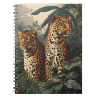 Selva leopardo: postal vintage