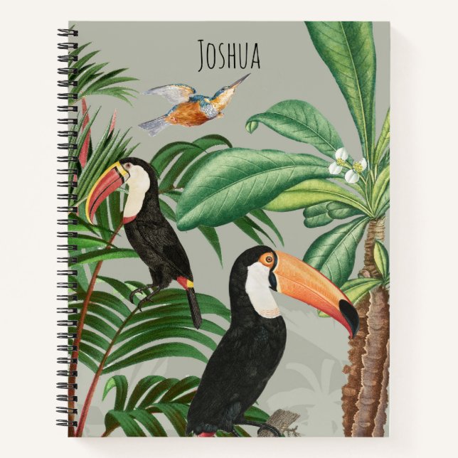 Cuaderno Selva tropical acuática y aves turcas (Anverso)